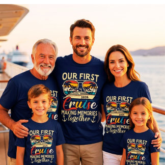 Onze Eerste Cruise 2026 Herinneringen Maken Samen T-shirt