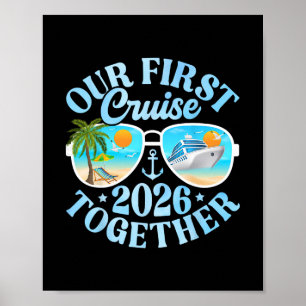 Onze Eerste Cruise 2026 Samen Bijpassend Koppel Fa Poster