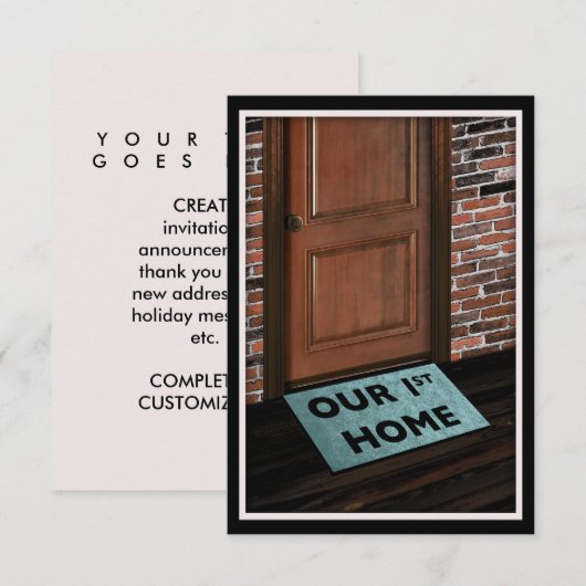 onze eerste deurmat (Voorkant / Achterkant)