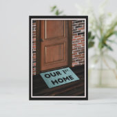 Onze eerste deurmat thuis (Staand voorkant)