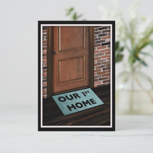 Onze eerste deurmat thuis (Staand voorkant)