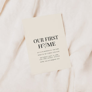 Onze eerste Home Housewarming Uitnodiging