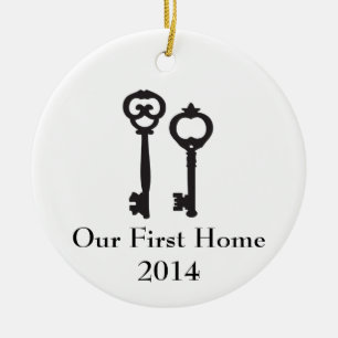 Onze eerste huisorganisatie keramisch ornament