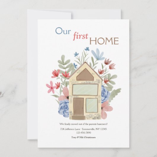 Onze eerste Kaarten voor thuisverhuizingen (Voorkant)