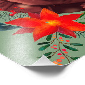 Onze eerste kerst, aangepaste fotovakantie foto afdruk (Hoek)