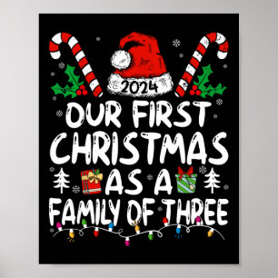 Onze eerste kerst als een gezin van drie 2024 nieu poster