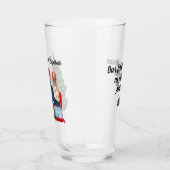 Onze eerste kerst als gehuwd paar glas (Links)