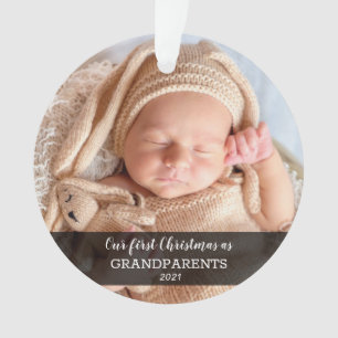 Onze eerste kerst als grootouders   Foto Baby Ornament
