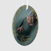 Onze eerste kerst als grootouders Foto-versiering Ornament (voorkant)