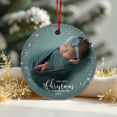 Onze eerste kerst als grootouders Foto-versiering Ornament