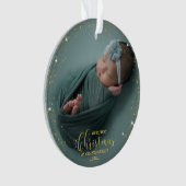 Onze eerste kerst als grootouders Foto-versiering Ornament (voorkant)