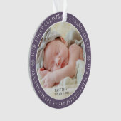 Onze eerste kerst als grootouders Moderne foto Ornament (voorkant)