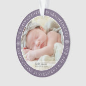 Onze eerste kerst als grootouders Moderne foto Ornament (voorkant)