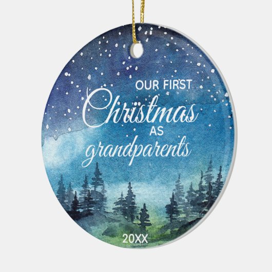 Onze eerste kerst als grootouders Ornament (Links)