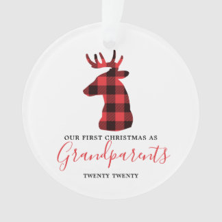 Onze eerste kerst als grootouders Pset Foto Ornament