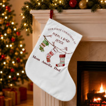 Onze eerste kerst als mama en papa gepersonaliseer