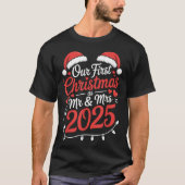 Onze eerste kerst als meneer 2025 t-shirt (Voorkant)