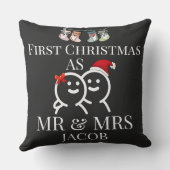 Onze eerste kerst als meneer en mevrouw pasgetrouw kussen (Achterkant)