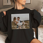 Onze eerste kerst als meneer en mevrouw Typografie T-shirt