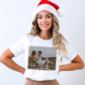 Onze eerste kerst als meneer en mevrouw Typografie T-shirt