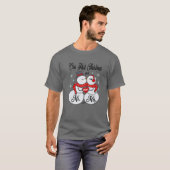 Onze eerste kerst als Mr. en Mrs. Matching PJ Snow T-shirt (Voorkant volledig)