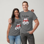 Onze eerste kerst als Mr. en Mrs. Matching PJ Snow T-shirt (Unisex)