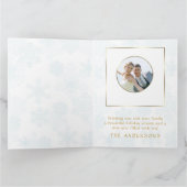 Onze eerste kerst als Mr. & Mrs Custom Photo Kaart (Binnen)