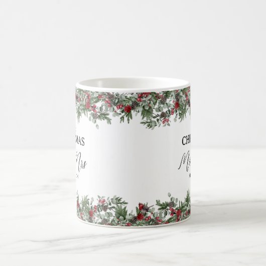 Onze eerste kerst als Mr & Mrs Keepsake Koffiemok (Center)