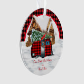 Onze eerste kerst als Mr. & Mrs. Ornament (voorkant)