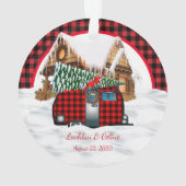 Onze eerste kerst als Mr. & Mrs. Ornament (achterkant)