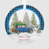 Onze eerste kerst als Mr. & Mrs. Ornament (achterkant)