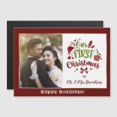 Onze eerste kerst als Mr & Mrs Red Glitter (Voorkant / Achterkant)