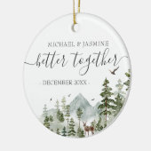 Onze eerste kerst beter samen boom keramisch ornament (Links)