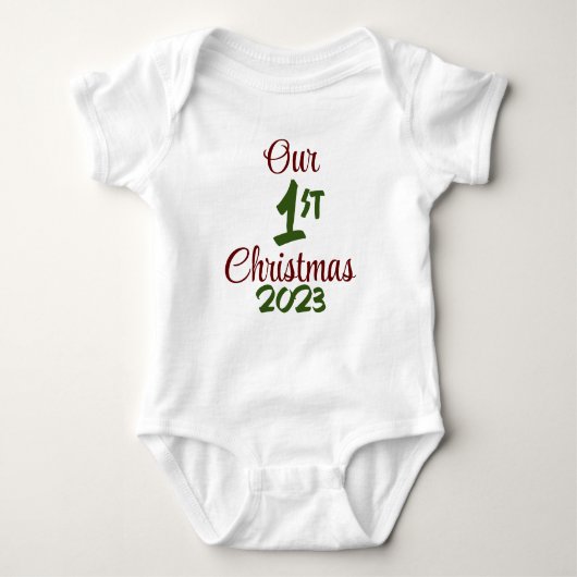 Onze eerste kerst Bodysuit (Voorkant)