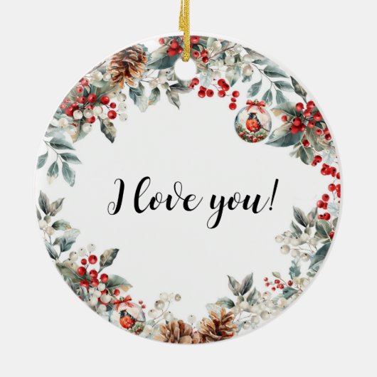 Onze eerste kerst getrouwde Ornament meneer en mev (Achterkant)