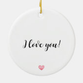 Onze eerste kerst getrouwde Ornament Mr&Mrs Heart (Achterkant)