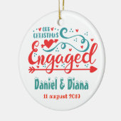 Onze eerste kerst ging over boomversieringen keramisch ornament (Links)