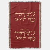 Onze eerste kerst | Handgeschreven 1e kerst Deken (Voorkant Verticaal)