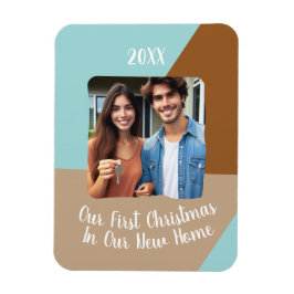 Onze eerste kerst in ons nieuwe huis aangepaste fo magneet