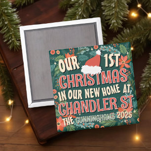 Onze eerste kerst in ons nieuwe huis Bold Krans Magneet