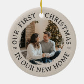 Onze eerste kerst in ons nieuwe huis keramisch ornament (Achterkant)