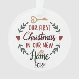 Onze eerste kerst in ons nieuwe startpunt 2022. ornament