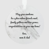 Onze eerste kerst in onze nieuwe Home Custom Messa Ornament (achterkant)