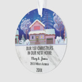 Onze eerste kerst in onze nieuwe Home Custom Messa Ornament (voorkant)