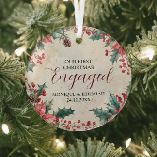 Onze eerste kerst met keramische keramiek glas ornament