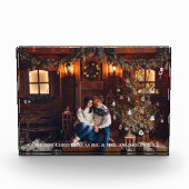 Onze eerste kerst Pas getrouwd paar Fotoblokken (Voorkant)