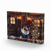 Onze eerste kerst Pas getrouwd paar Fotoblokken (Rechts)