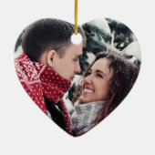 Onze eerste kerst |  Red Truck Keramisch Ornament (Achterkant)