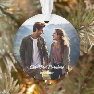 Onze eerste kerst samen 1 foto ornament
