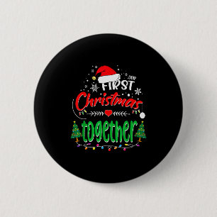 Onze eerste kerst samen 2021 1e kerst ronde button 5,7 cm